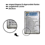 Blechschild ''Bayerisches Grundgesetz'' 20x30cm