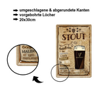 Blechschilder ''Biersorten 2 von 2'' Export, Märzen, Kölsch, Münchner, Schwarzbier, Steinbier uvm 20x30cm