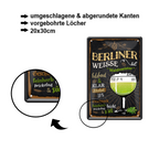 Blechschild ''Berliner Weisse Waldmeister'' 20x30cm