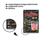 Blechschild ''Paloma'' 20x30cm