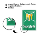 Blechschild ''Saufstelle'' 20x30cm