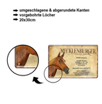 Blechschild ''Mecklenburger'' 20x30cm