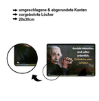 Blechschilder ''Albert Einstein 2 von 4'' 20x30cm diverse Varianten vom beliebten Physiker