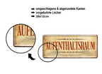 Blechschild ''Aufenthaltsraum'' 28x12cm