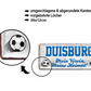 Blechschild ''Duisburg Mein Verein, meine Heimat'' 28x12cm