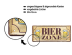 Blechschild ''Bierzone'' 28x12cm