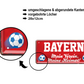Blechschild ''Bayern Mein Verein, meine Heimat'' 28x12cm