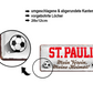 Blechschild ''St. Pauli Mein Verein, meine Heimat'' 28x12cm