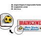 Blechschild ''Braunschweig Mein Verein, meine Heimat'' 28x12cm