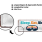 Blechschild ''Sleep, Eat, Ski'' 28x12cm