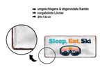 Blechschild ''Sleep, Eat, Ski'' 28x12cm