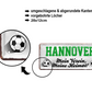 Blechschild ''Hannover Mein Verein, meine Heimat'' 28x12cm