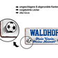 Blechschild ''Waldhof Mein Verein, meine Heimat'' 28x12cm