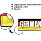 Blechschild ''Germany (Flaggenfarben)'' 28x12cm