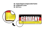 Blechschild ''Germany (Flaggenfarben)'' 28x12cm