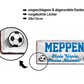 Blechschild ''Meppen Mein Verein, meine Heimat'' 28x12cm