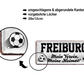 Blechschild ''Freiburg Mein Verein, meine Heimat'' 28x12cm