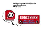 Blechschild ''Uerdingen Mein Verein, meine Heimat'' 28x12cm