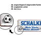 Blechschild ''Schalke Mein Verein, meine Heimat'' 28x12cm